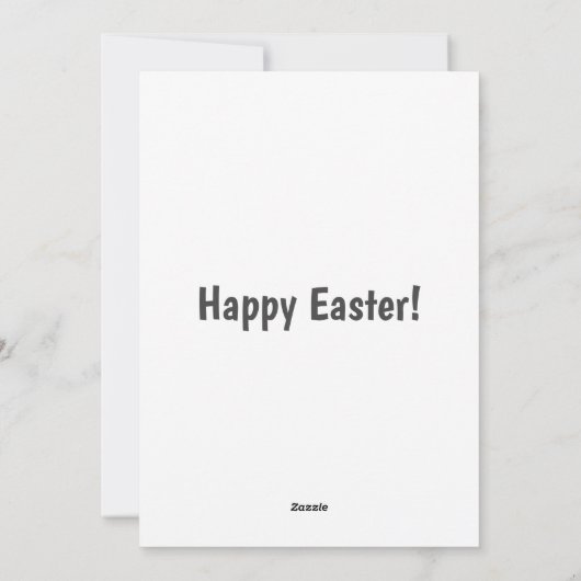 Snellere paasroze bleekrooster PaasKaart Feestdagenkaart (Achterkant)