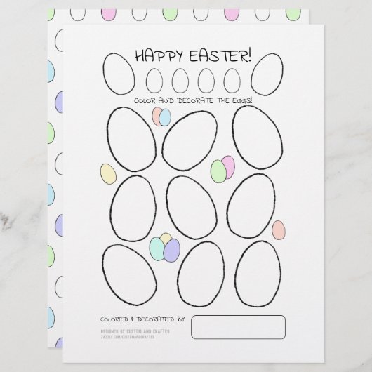 Snellere pagina Eieren sorteren met patterback (Voorkant / Achterkant)