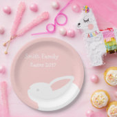 Snellere papierroze Borden met Jouw naam Papieren Bordje (Feest)