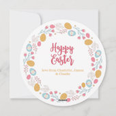 Snellere persoonlijke foto en tekst feestdagenkaart (Achterkant)