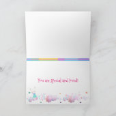 Snellere persoonlijke gevouwen Wenskaart Kaart (Binnen)