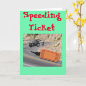 Snellere politieauto haalt de Ticket CUSTOMIZE FON Kaart (Gele Bloem)