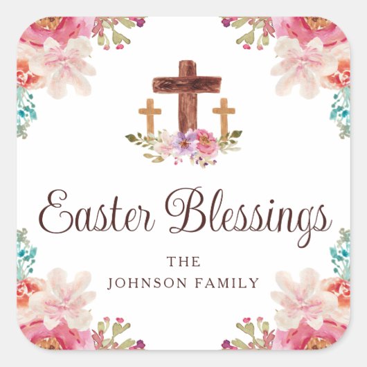 Snellere rammeling vierkante sticker (Voorkant)