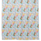 Snellere ritters schotelgordijn douchegordijn (Voorkant)