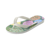 Snellere Roos Eieren Paar van Teenslippers (Schuin)