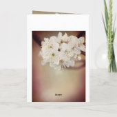 Snellere scripts die naar Jezus Spring Flowers kij Feestdagen Kaart (Achterkant)