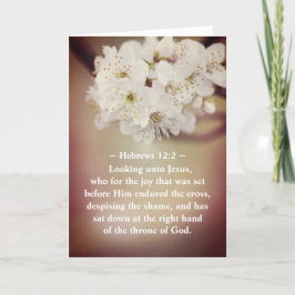 Snellere scripts die naar Jezus Spring Flowers kij Feestdagen Kaart