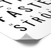 Snellere, snellere | Motivatie prijsopgave Poster (Hoek)