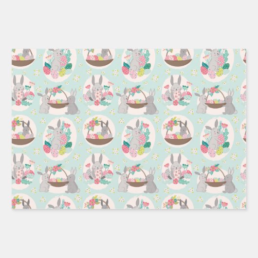 Snellere Springtime-verlooppapierset van 3 Inpakpapier Vel (Voorkant)