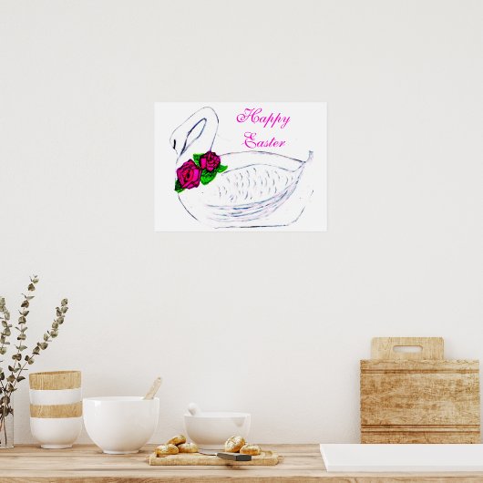 SNELLERE SWAN-poster Poster (Keuken)