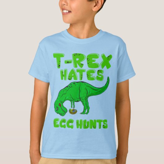Snellere T-Rex haat oestoontjager T-shirt (Voorkant)
