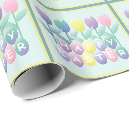 Snellere tulpeieren paaspapier cadeaupapier (Rol Hoek)