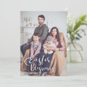 Snellere veroudering | Foto van Elegant Pasen Feestdagenkaart (Staand voorkant)