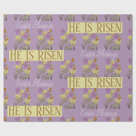 Snellere veroudering | Hij is  Floral Cadeaupapier (Vlak)