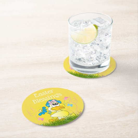 Snellere veroudering ronde kartonnen onderzetter (Insitu)