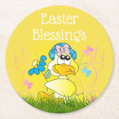 Snellere veroudering ronde kartonnen onderzetter (Voorkant)