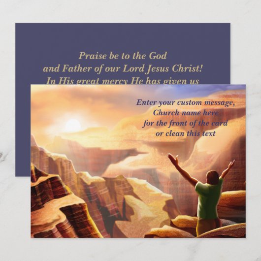 Snellere verruiming - Aangepaste groet - Christeli Feestdagenkaart (Voorkant / Achterkant)