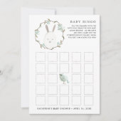 Snellere | Voorjaar Baby shower Bingo Kaart (Voorkant)