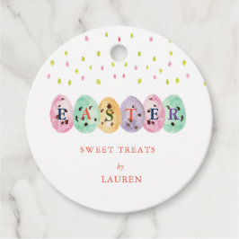 Snellere waterverf paaseieren Pasen snoep Ronde Bedankjes Labels