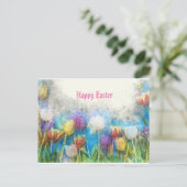 Snellere Waterverf Tulpen Briefkaart (Staand voorkant)