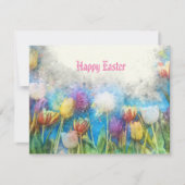 Snellere Waterverf Tulpen Kaart (Voorkant)