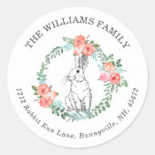 Snellere Waterverf van de paasbundel Ronde Sticker (Voorkant)