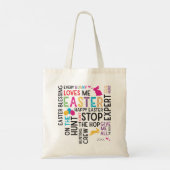 Snellere wolk van de Tante van de Tunt met de Naam Tote Bag (Achterkant)