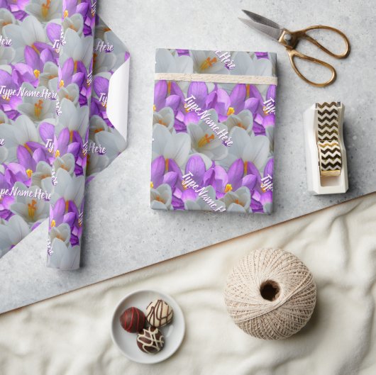 Snellere wrapping papier voor voorjaarscrouscadeau (Crafts)