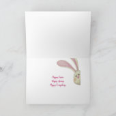 Snellers in het mandje feestdagen kaart (Binnen)