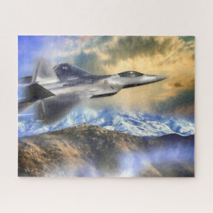 SNELLERS OVER AMERIKA F22 JET LEGPUZZEL