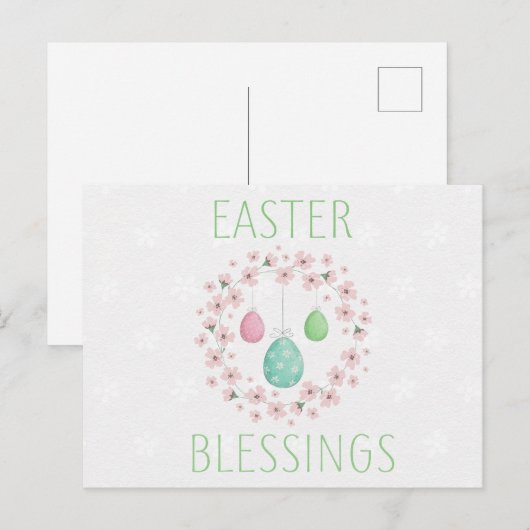 Snellerverruiming met eieren en bloemen briefkaart (Voorkant / Achterkant)