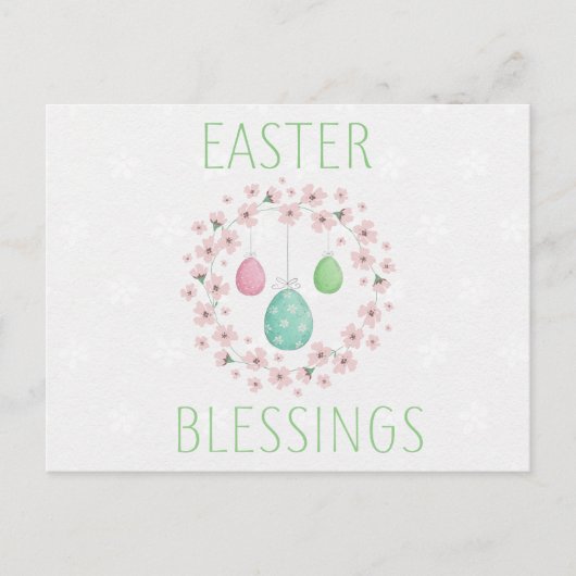 Snellerverruiming met eieren en bloemen briefkaart (Voorkant)