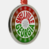 Snellville Georgia rood groen ornament (Rechts)