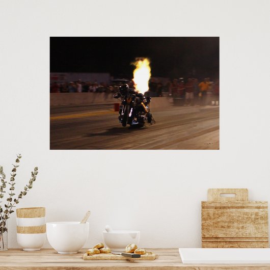 "SNELSTE BRANDSTOFDRAG OP HET PLANET POSTER (Keuken)