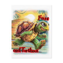 Snelste Cartoon Schildpad in de Wereld op een