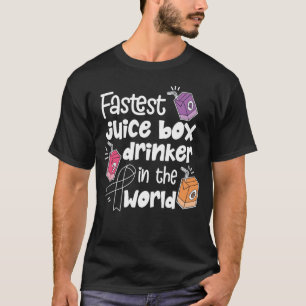 Snelste Juice Box Drinker World Type 1 Diabetes T-shirt