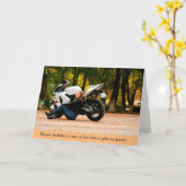 Snelste Meisje Sport Fiets Motorfiets Verjaardag K Kaart (Gele Bloem)