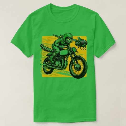 Snelste motorfiets Cat Cicadas Feline Biker T-shirt (Design voorkant)
