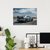 Snelste Nissan GT-R in de wereld 1700whp Poster (Thuiskantoor)