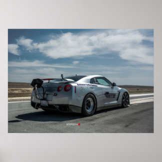 Snelste Nissan GT-R in de wereld 1700whp Poster