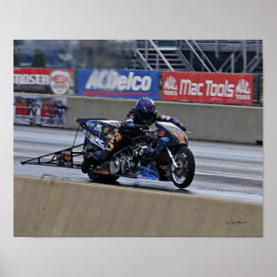 "Snelste top Fuel Drag Bike on the Planet" Poster