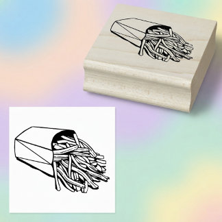 Snelvoedsel Friet Kunststempel Rubberstempel