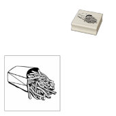 Snelvoedsel Friet Kunststempel Rubberstempel (Gestempeld)