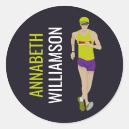 Snelwandelen Ronde Sticker