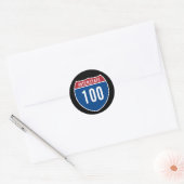 Snelweg 100 ronde sticker (Envelop)