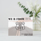 Snelweg 101 briefkaart (Staand voorkant)