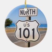 Snelweg 101 noord keramisch ornament (Achterkant)