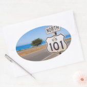 Snelweg 101 noord ovale sticker (Envelop)