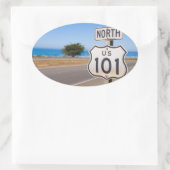 Snelweg 101 noord ovale sticker (Tas)