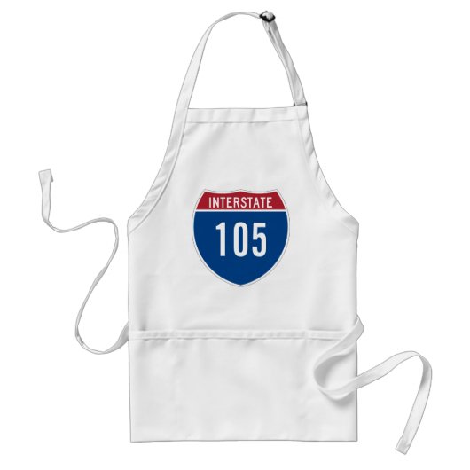 Snelweg 105 standaard schort (Voorkant)
